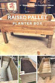 Most Affordable And Simple Garden Furniture Ideas Furniture Furnituremakeover Wood Pallet Planters Pallet Planter Pallet Planter Box