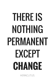 There Is Nothing Permanent Except Change Text Poster Black And White Minimalist Interior D Quotes To Live By Spiritual Awakening Quotes Inspirational Quotes