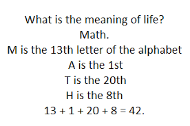 Love Is Like Pi Math Jokes Hitchhikers Guide To The Galaxy Math Humor
