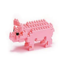 Nanoblock Pig This Little Piggy Building Blocks