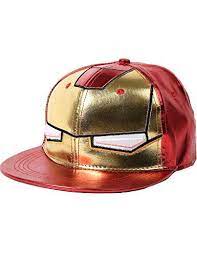 Sslr Men S Cartoon Iron Man Flat Bill Caps Flat Bill Cap Hats For Men Hats