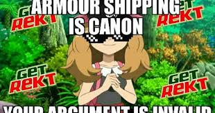 It Is They Kissed Im Mot Lying Pokemon Xyz Ep 47 Dont Fall In Love Pokemon Pokemon Funny