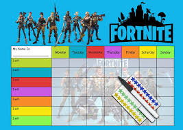 fortnite behaviour reward chart re usable chart pen