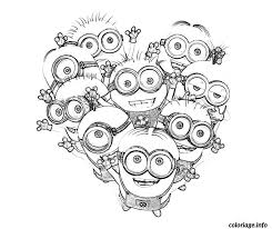 Parcourez les catégories et choisissez le coloriage de votre cliquez sur le coloriage que vous avez choisis et cliquez ensuite sur imprimer dans le bas de l'image. Coloriage Dessin Minions En Forme De Coeur Dessin Minions A Imprimer