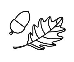 822x638 simple leaf outline printable. Simple Leaf And Acorn Coloring Page Free Printable Coloring Pages For Kids