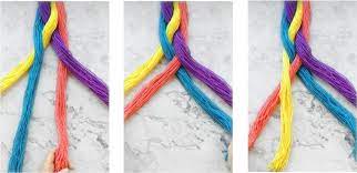 How to braid a 4 strand braid. 3 Methods For Braiding Four Strand Braids Curlyfarm Com