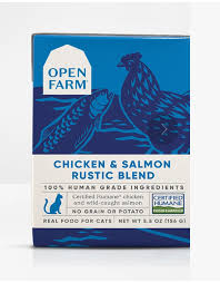 Open farm manufactures roughly 10 different cat food products. Open Farm Cat Rustic Blend Chicken Salmon Case The Pet Beastro The Pet Beastro