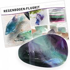Die regenbogenfahne ist eine form des regenbogens als symbol. Fluorit Regenbogenfarben Edelstein Set Mit Karte Wirkung Bedeutung
