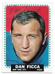 DAN FICCA 1964 Topps Signed Autographed Football card #112 New York Jets  COA