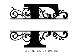 Are you searching for monogram png images or vector? F Alphabet Split Font Monogram Graphic Graphic By Redcreations Creative Fabrica