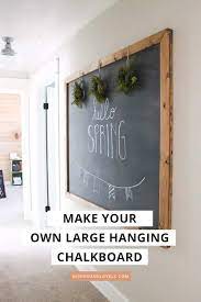 For our small project, we only needed one tablespoon nonsanded grout and two tablespoons of paint. How To Make Your Own Large Hanging Chalkboard
