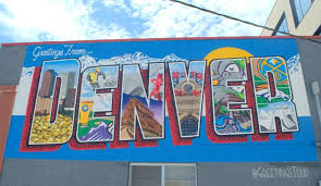 Greetings Tour And Guerilla Garden Paint Greetings From Denver On The Wall Of Denver Beer Co Wall Street Art Murals Street Art Street Art