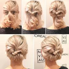 The back and sides are cut short and close to the. Rolled Updo Hairstyle Diy Short Hairstyle Ideas Ecemella