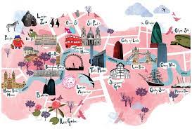 Tilly Aka Running For Crayons Freelance Illustrator National Geographic Traveller Illustrated Map London Map Tourist Map