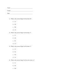 Home Row Keys Worksheet