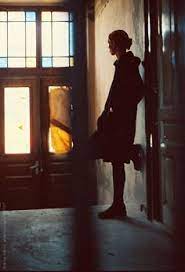 Leaning against wall drawing reference. Silhouette Of Girl Leaning Against The Wall By Marija Anicic Body Pose Drawing Pose Reference Drawing Reference Poses