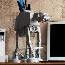 Star Wars At At Multi Stand Desk Organizer Gadgetsin Star Wars Office Star Wars Room Desk Organization