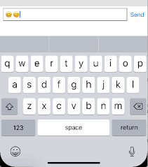 Iphone X Keyboard Appear Showing Extra Space Stack Overflow