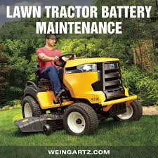 Also, use a charger with an output of 10 amps or less. Lawn Tractor Battery Maintenance Weingartz