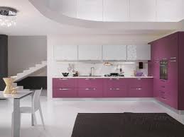 Pin By Decor300 On Decorations Minimalist Kitchen Design Purple Kitchen Cabinets Industrial Kitchen Design