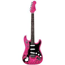 Jaxville St1 Pp St Style Electric Guitar Pink Punk St Style Electric Guitar Guitar