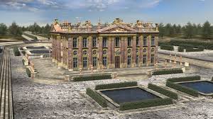 Akg Images Chateau De Marly Circa 1690 3d Reconstruction Palast Architektur Louis Xiv