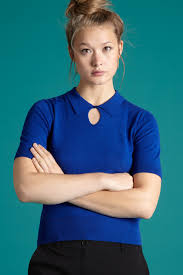 Maybe you would like to learn more about one of these? Collar Knit Top Droplet King Louie