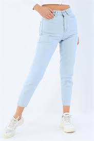 44 95 Tl Mom Yuksek Bel Bayan Kot Pantolon 27639b Modamizbir 2020 Kotlar Pantolon Mankenler