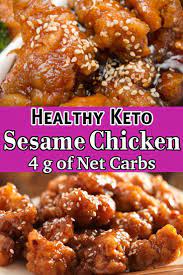 Low Carb Sesame Chicken Keto Recipes Easy Low Carb Keto Recipes Keto Diet Recipes