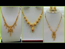 Gold Necklace For Women Under 10grams Simple Light Weight Dialywear Jewelry Designs Y Gold Necklace Designs Light Weight Gold Jewellery Gold Necklace Women