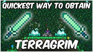 Quickest Way To Obtain The Terragrim Terraria 1 4 Journey S End Melee Class Weapon Youtube