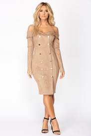 Erin Off Shoulder Suede Dress Mocha Suede Dress Outfit Suede Dress Fashion Nova Dress