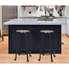 Get the best deals on kitchen rustic benches, stools & bar stools. Home Living Chairs Ottomans Industrial Wooden Seat Loft Stool Retro Set Rustic Cafe Bar Kitchen Metal Frame
