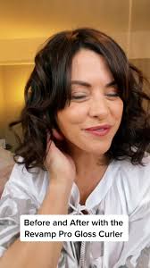Before and After with the Revamp Pro Gloss Curler @qvcuk (ad) #fyp  #hairtutorial #hairstyle #fyp #hairtok #hair #beforeandafter  #satisfyingvideo #satisfying #qvc #qvcuk