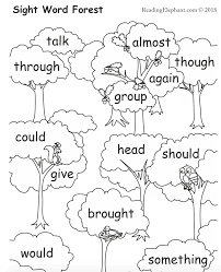 Sight words are word that are most frequently used and they appear on almost every page of text. Free Printable Sight Word Worksheets Reading Elephant