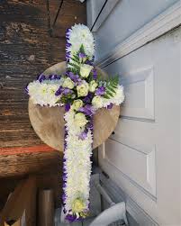 Traditional cross - Funeral Flowers - Marlowe Florist