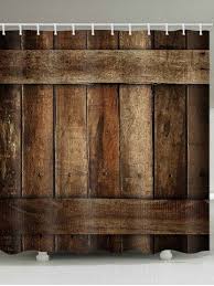 Wood Board Print Waterproof Bathroom Shower Curtain Bathroom Shower Curtains Vintage Shower Curtains Bathroom Shower Walls