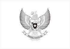 Sketsa gambar garuda pancasila garlerisket. Logo Garuda Pancasila Hitam Putih Vector Cdr Dan Ai Vector Logo Free Logo Logo Design