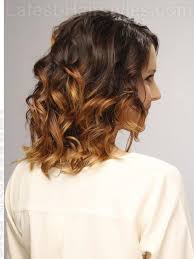 Medium Blonde Brown Curly Style Back View Jpg 500 667 Hair Styles Medium Length Ombre Hair Ombre Hair Color