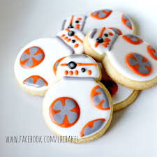 Star Wars Bb8 Droid Decorated Sugar Cookies Half Or Full Dozen Star Wars Cake Star Wars Cake Toppers Sugar Cookies Decorated