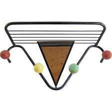 Roger Feraud French Mid Century Mirror Coat And Hat Rack Atomic Ball Mid Century Mirror Coat And Hat Rack Wire Hangers