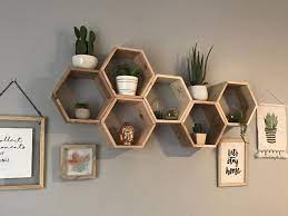 Set Of 6 Medium 5 5 Deep Hexagon Shelves Honeycomb Shelves Floating Shelves Geometric Shelves Geometric Shelves Honeycomb Shelves Hexagon Shelves