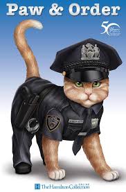 Blake Jensen Paw Order Police Cat Figurine Cool Cats Cats Paw
