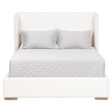 We offer dozens of stains that meet demands for natural, neutral, dark, light and colorful looks. Sofia Modern Classic Pearl White Performance Oak Platform Bed Queen Queen Kathy Kuo Home