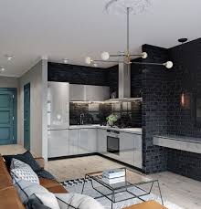 Truy cập hàng ngàn sản phẩm linh hoạt từ danh mục nhà sản xuất hoặc nhập từ. Tiny 45 Sqm Apartment In Kiev With Glass Walled Bedroom And Dark Brick Walls