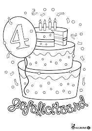 Verjaardagstaart 4 Jaar Verjaardag Verjaardagstaart School Verjaardag