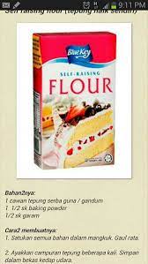 Diy Tepung Naik Sendiri Self Rising Flour Tepung Gandum Mangkuk