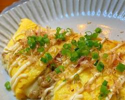 納豆チーズオムレツ