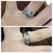 Ring Guards Minus The Black Diamonds I Like These Options For Wedding Bands Wedding Rings Engagement Wedding Rings Rings