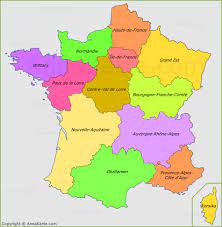Jede region hat ihre kulturellen besonderheiten, historischen sehenswürdigkeiten und die verschiedensten landschaften zu bieten. Karte Der Franzosischen Regionen Annakarte Com